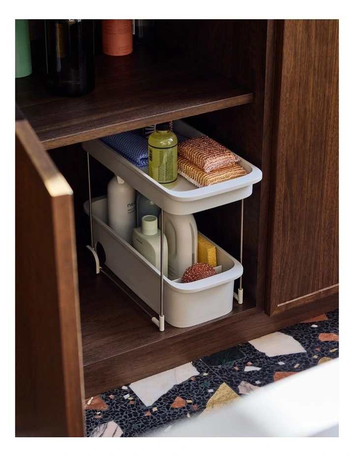 CupboardStore 2-Tier Caddy in Grey image 2
