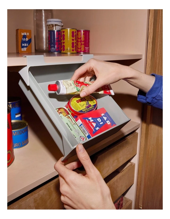 CupboardStore Under-Shelf Drawer in Grey image 3