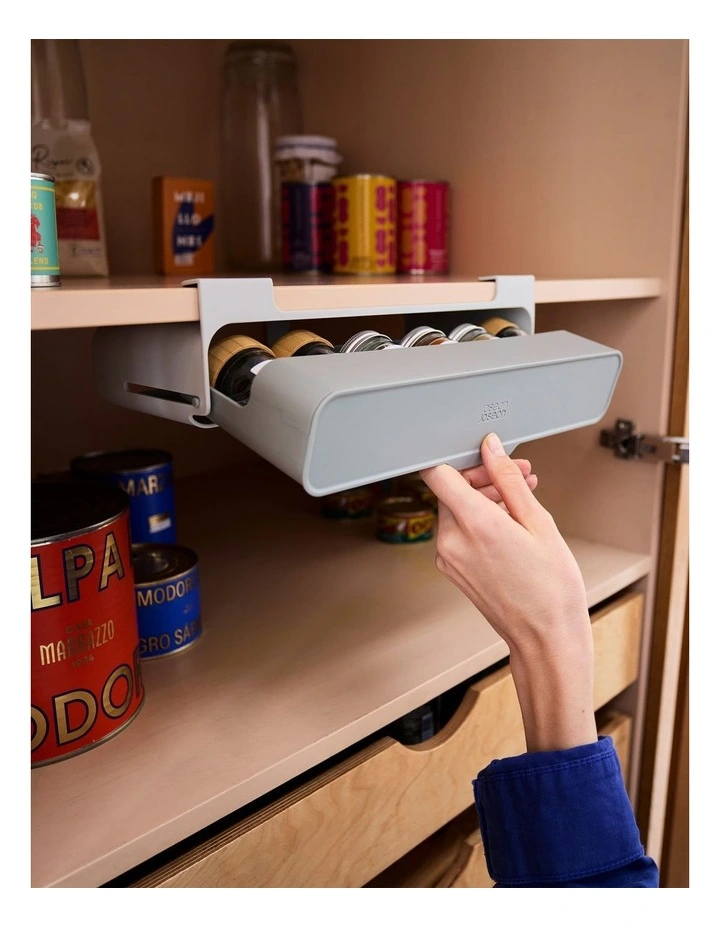 CupboardStore Under-Shelf Spice Rack in Grey image 3