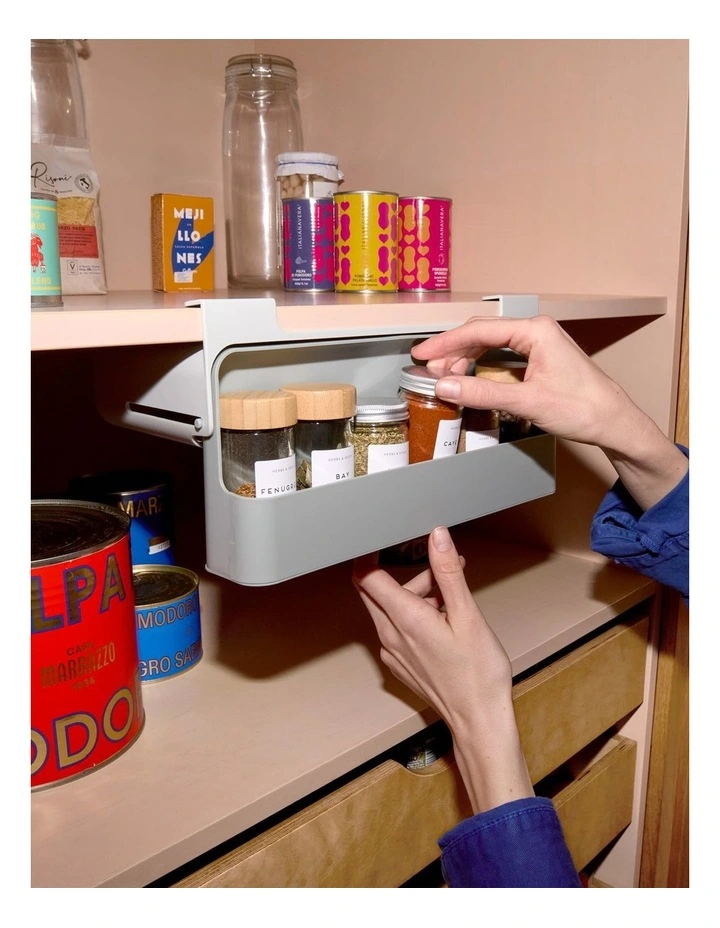 CupboardStore Under-Shelf Spice Rack in Grey image 4