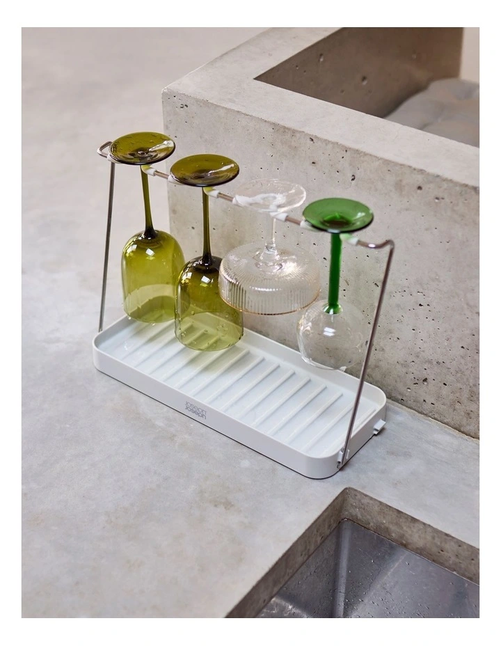 DrySmart Wine Glass Drying Rack in Grey image 3