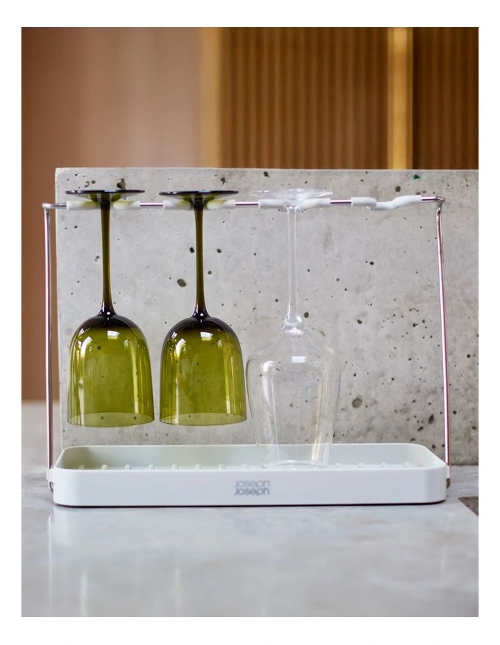 DrySmart Wine Glass Drying Rack in Grey image 4