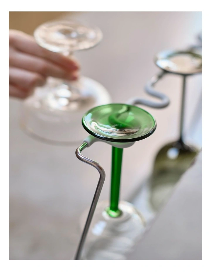 DrySmart Wine Glass Drying Rack in Grey image 6