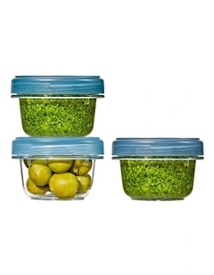 Twist & Stack Container 148ml 3 Pack in Slate