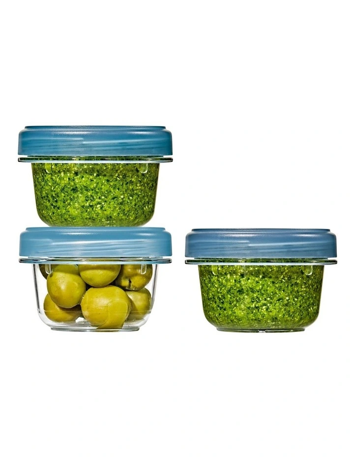 Twist & Stack Container 148ml 3 Pack in Slate image 1