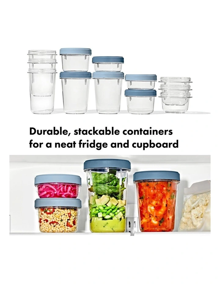 Twist & Stack Container 148ml 3 Pack in Slate image 4