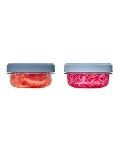 Twist & Stack Container 355ml 2 Pack in Blue