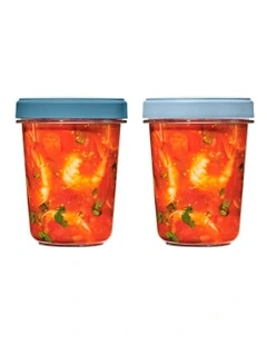 Twist & Stack Container 946ml 2 Pack in Blue