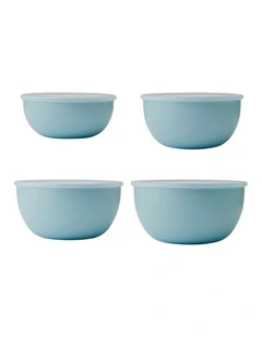 4pc Meal Prep Bowls Set with Lids Mineral Water