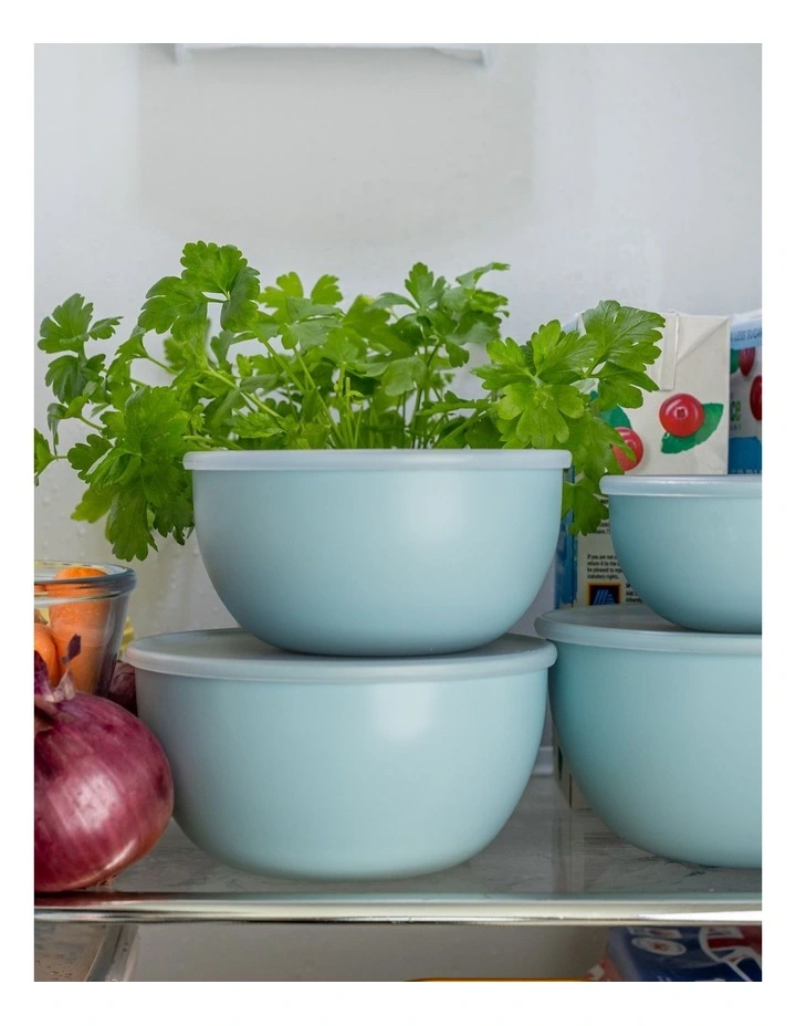 4pc Meal Prep Bowls Set with Lids Mineral Water image 4