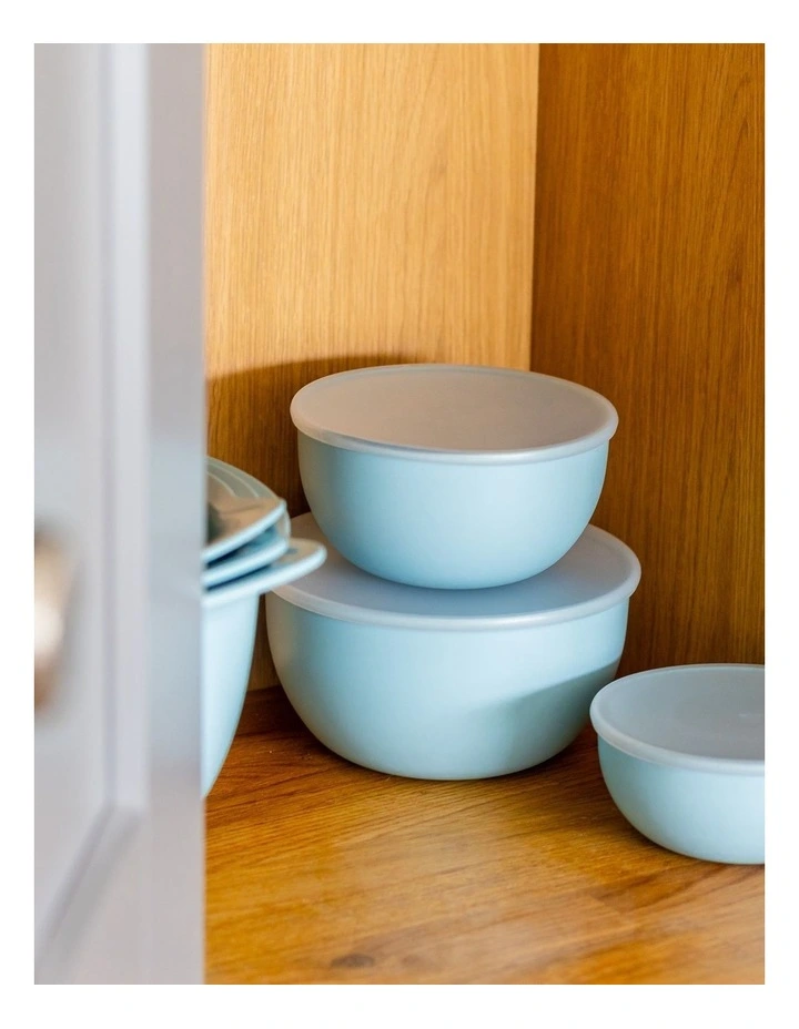 4pc Meal Prep Bowls Set with Lids Mineral Water image 5