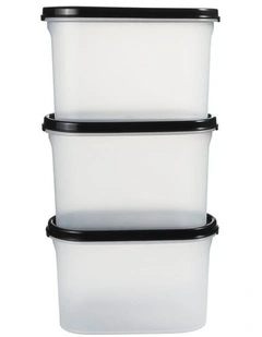 Modular Oval Dry Food Container Set of 3 Gift Boxed