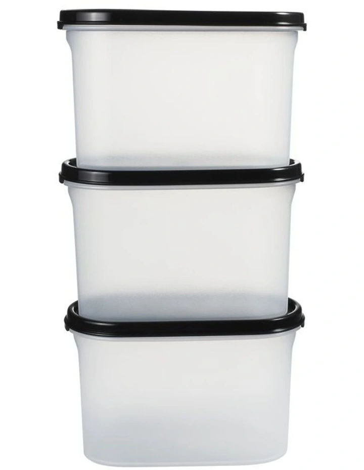 Modular Oval Dry Food Container Set of 3 Gift Boxed image 1