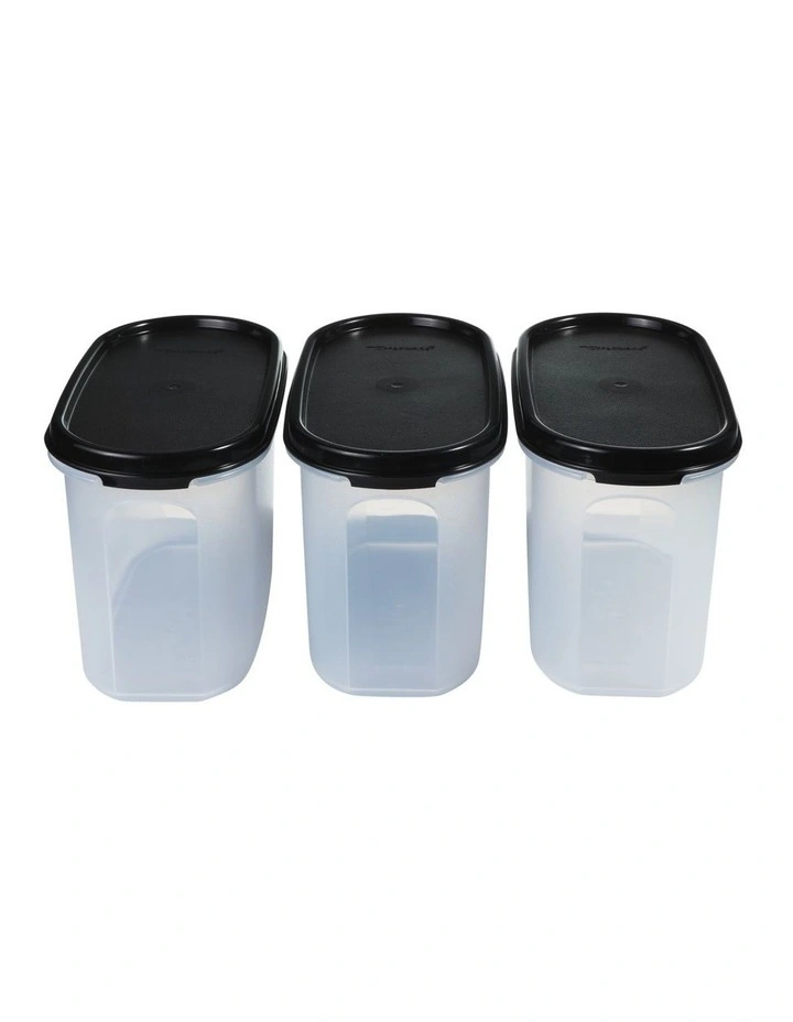 Modular Oval Dry Food Container Set of 3 Gift Boxed image 2
