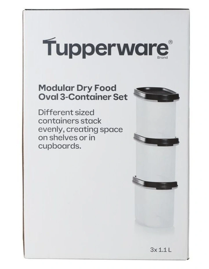 Modular Oval Dry Food Container Set of 3 Gift Boxed image 4