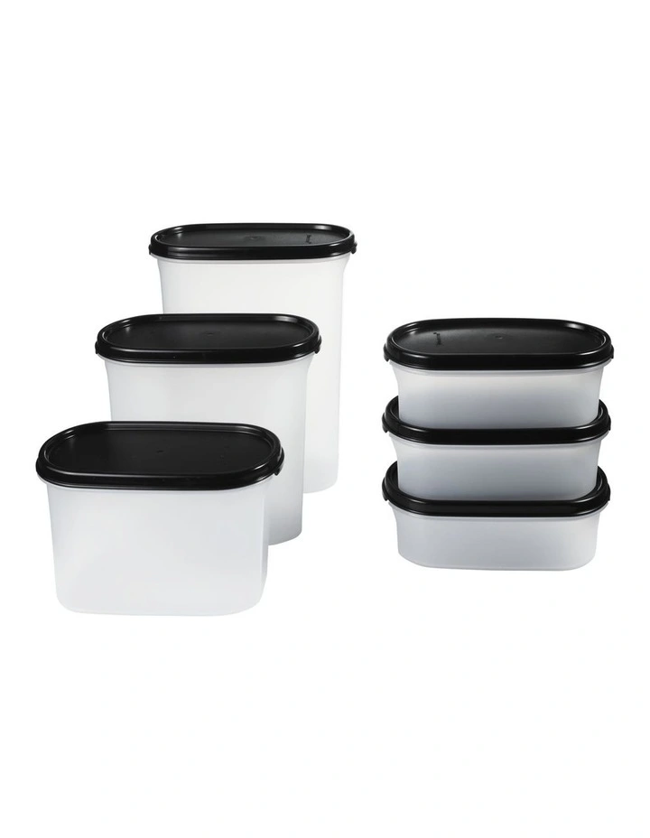 Modular Oval Dry Food Container Set of 6 Gift Boxed image 2