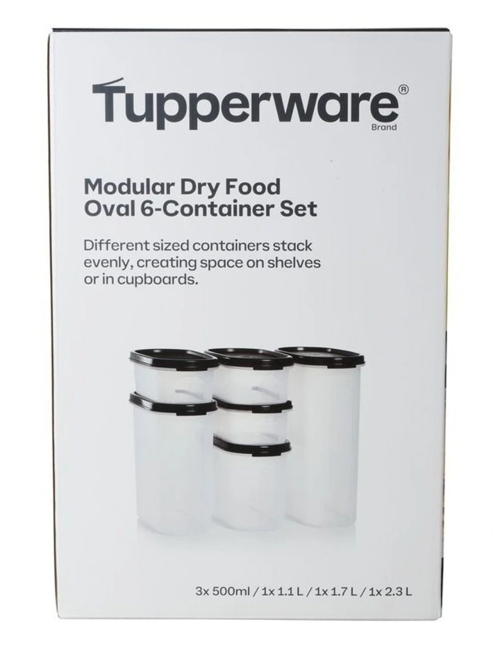 Modular Oval Dry Food Container Set of 6 Gift Boxed image 4