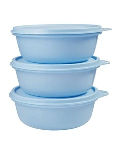 Modular Medium Size Bowl Set of 3 600ML Blue Gift Boxed