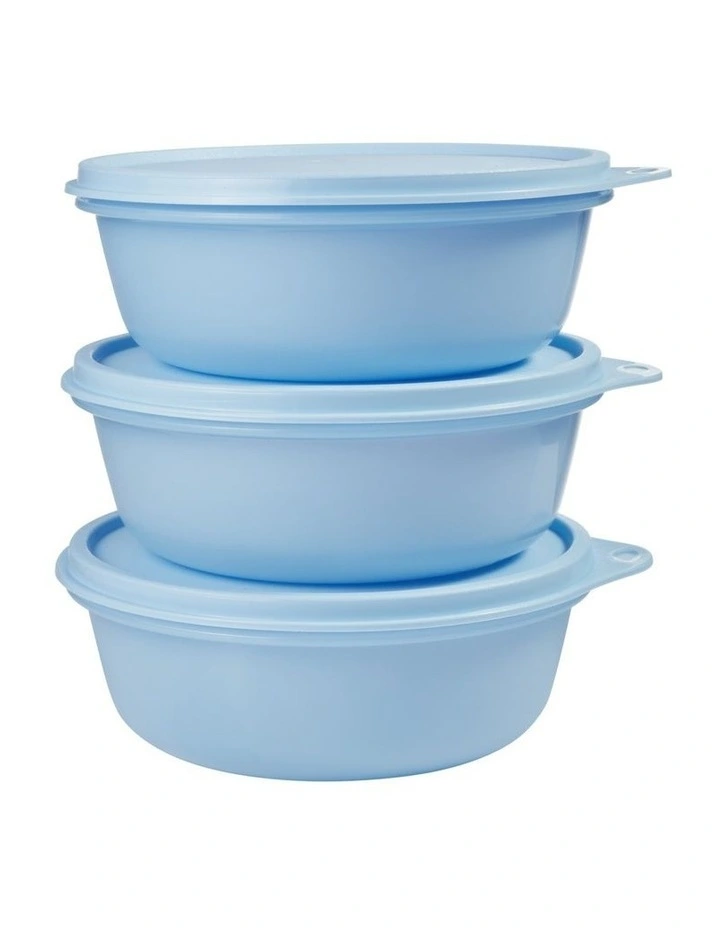 Modular Medium Size Bowl Set of 3 600ML Blue Gift Boxed image 1