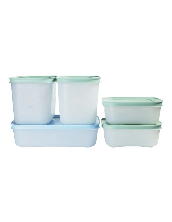 Freezable Container Set of 5 450ML / 1L / 1.1L Gift Boxed image 1