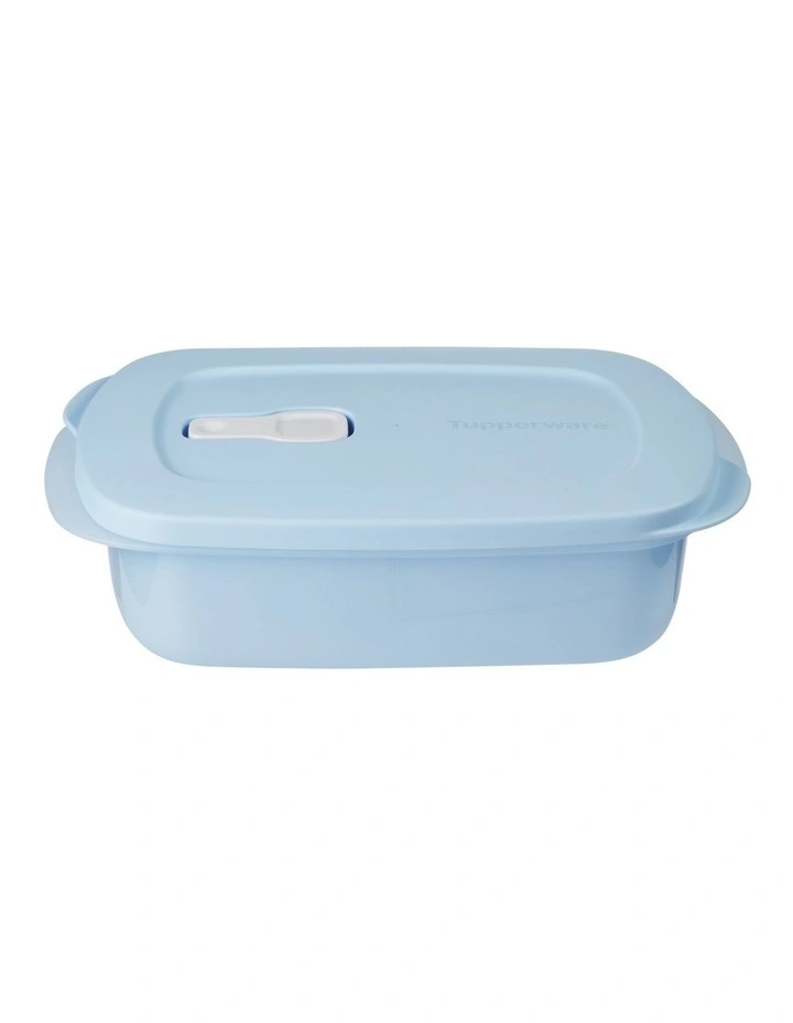 Microwavable Rectangle Food Container 1L Blue image 2