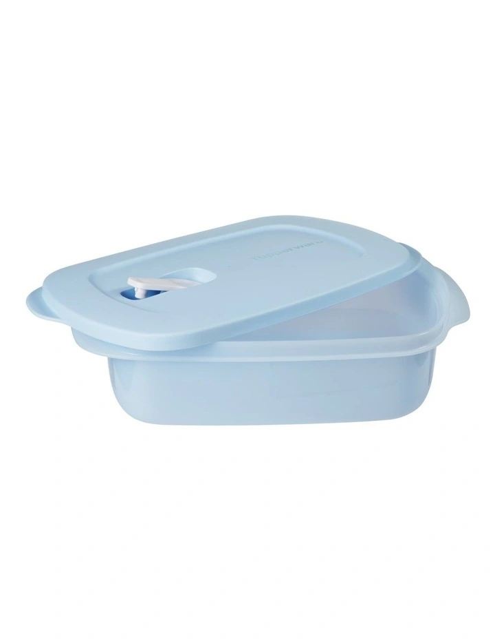 Microwavable Rectangle Food Container 1L Blue image 3