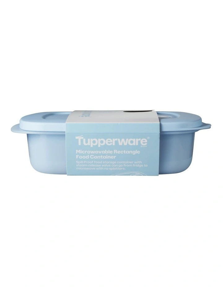 Microwavable Rectangle Food Container 1L Blue image 4