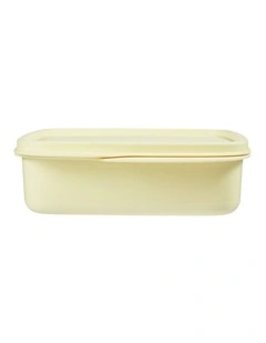 Divided Square Lunch Box 550ML Yellow