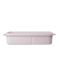 Divided Rectangle Lunch Box 1L Pink