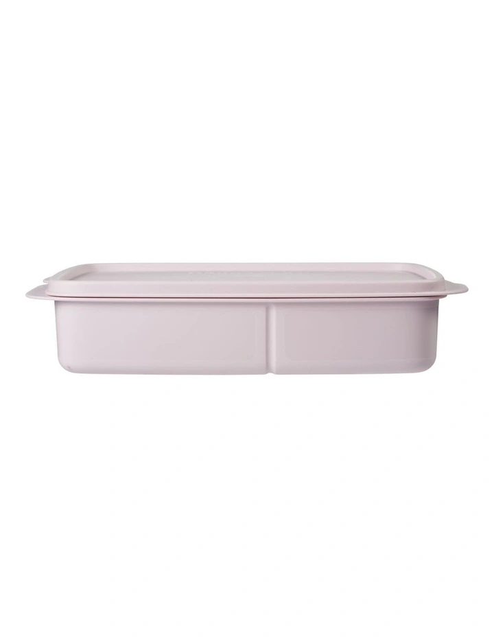 Divided Rectangle Lunch Box 1L Pink image 1