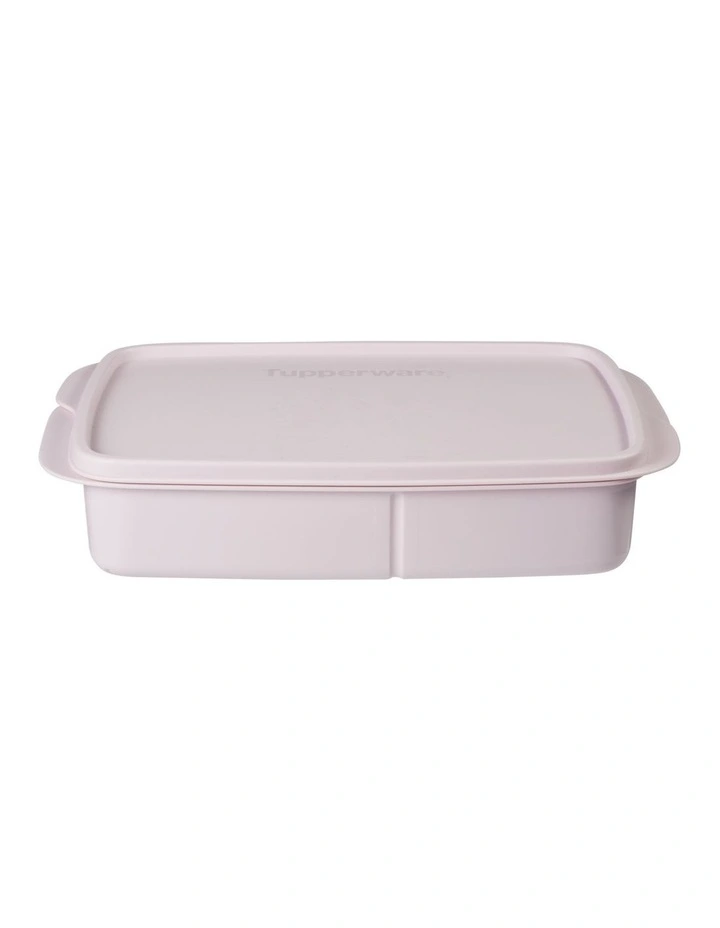 Divided Rectangle Lunch Box 1L Pink image 2