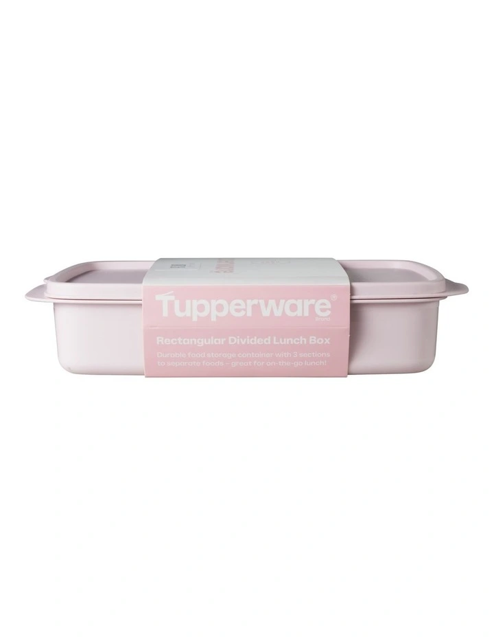 Divided Rectangle Lunch Box 1L Pink image 4