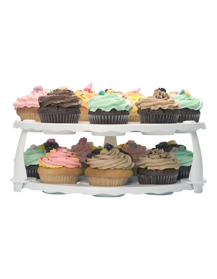 Collapsible Cupcake And Cake Carrier Red image 2