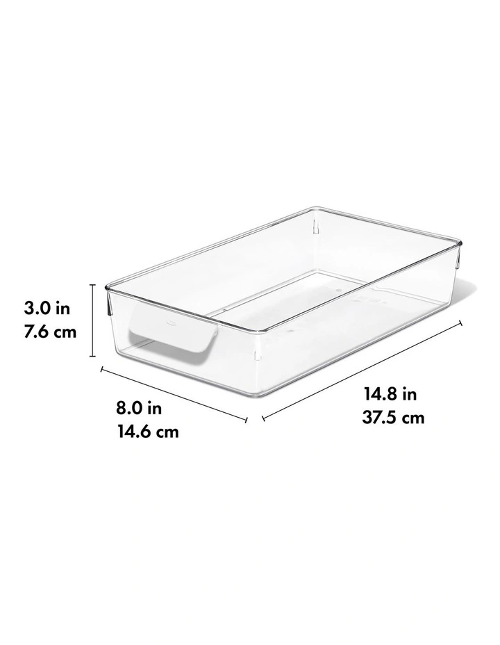 OXO Fridge Bin In Clear image 7