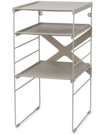 Level Adjustable Single Shoe Rack in Ecru