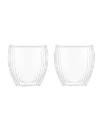 Pavina Double Wall with Ribs SO2 200ml in Clear