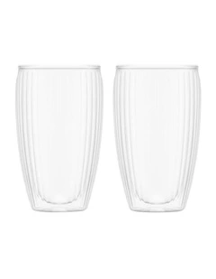Pavina Double Wall with Ribs 450ml in Clear