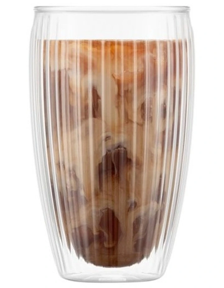 Pavina Double Wall with Ribs 450ml in Clear image 2