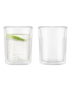 Chicago Double Wall Glasses 200ml in Clear