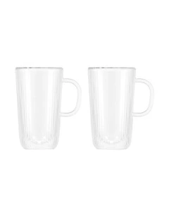 Douro Double Wall with Handle 400ml Set of 2 in Clear
