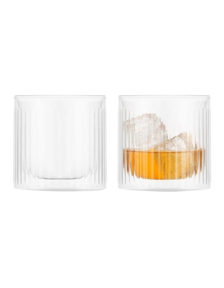 Douro Bar DW Whiskey 300ml Set of 2 in Clear image 1