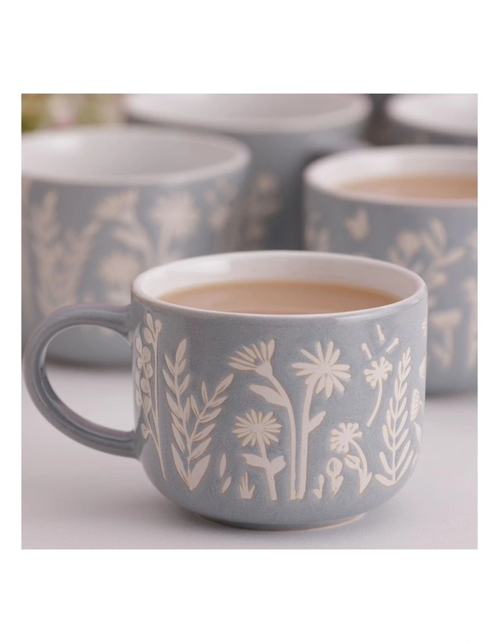 The Meadow Daisy Mug 400ml in Blue image 4