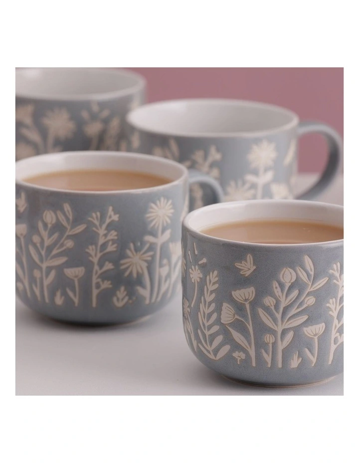 The Meadow Daisy Mug 400ml in Blue image 5