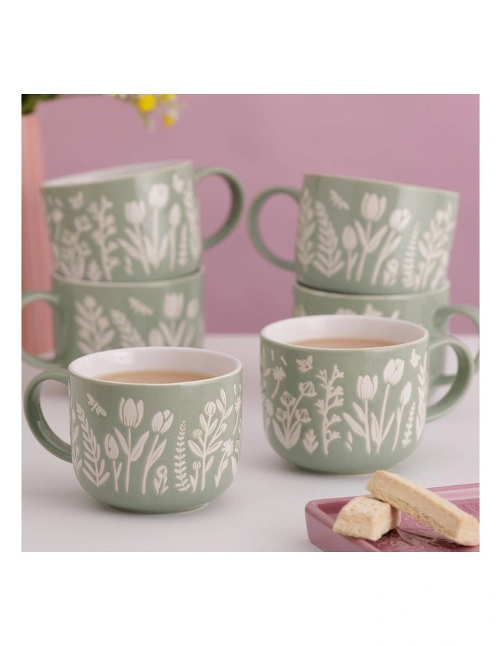 The Meadow Mug 400ml in Green image 2