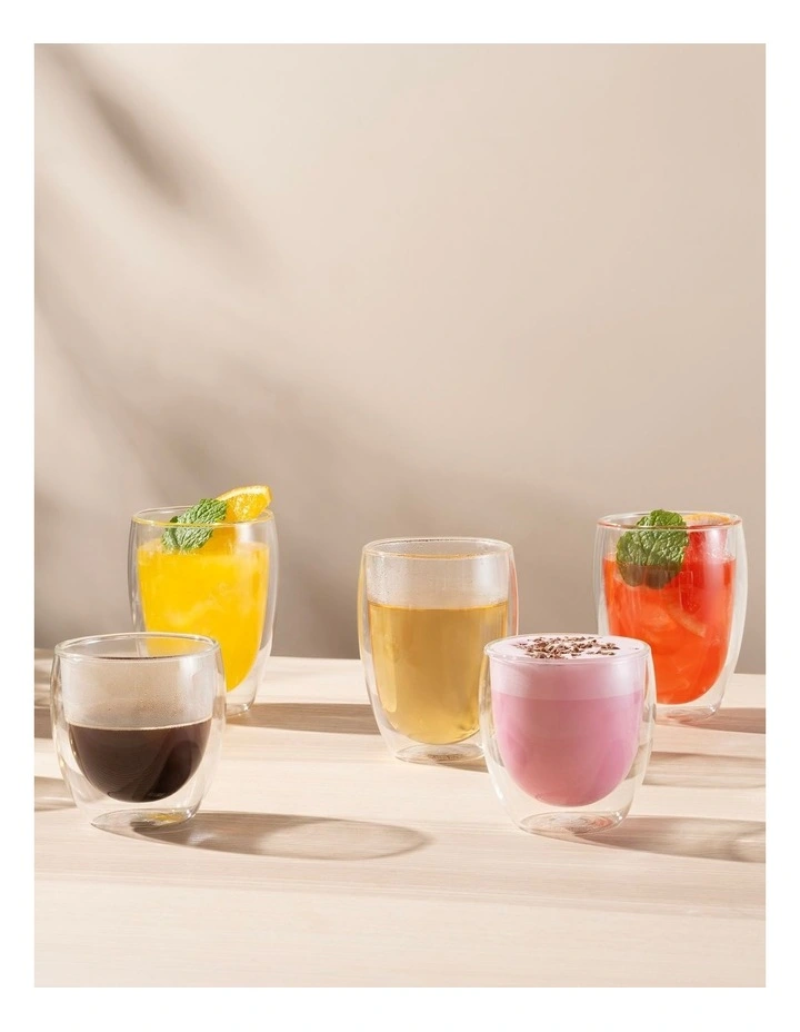 Pavina Wall Glasses Set of 8 in Clear image 3