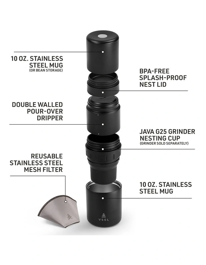 Nest Pour Over Coffee Kit Black image 3