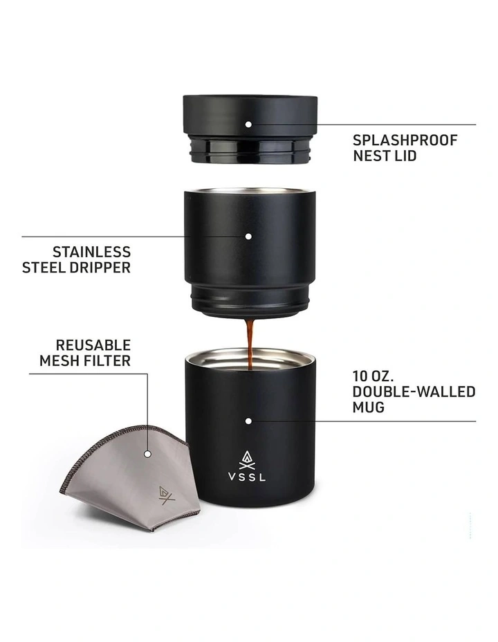 Nest Pour Over Coffee Set Black image 3