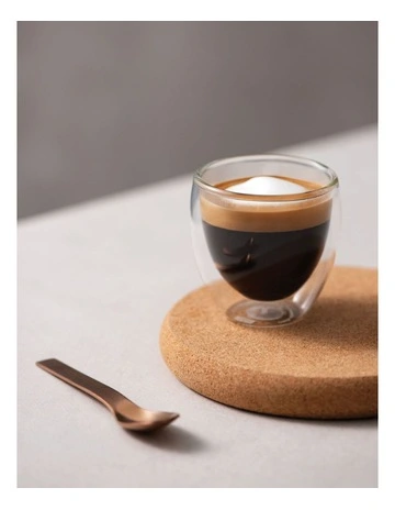 Pavina Double Wall Espresso Tumbler 80ml 2 Piece in Clear