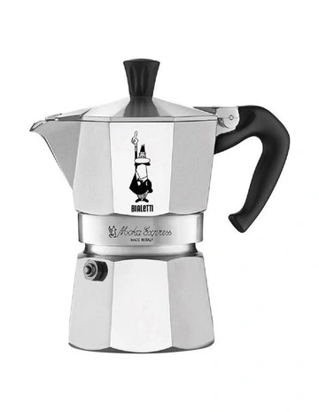 Moka Express Coffee Pot in Silver
