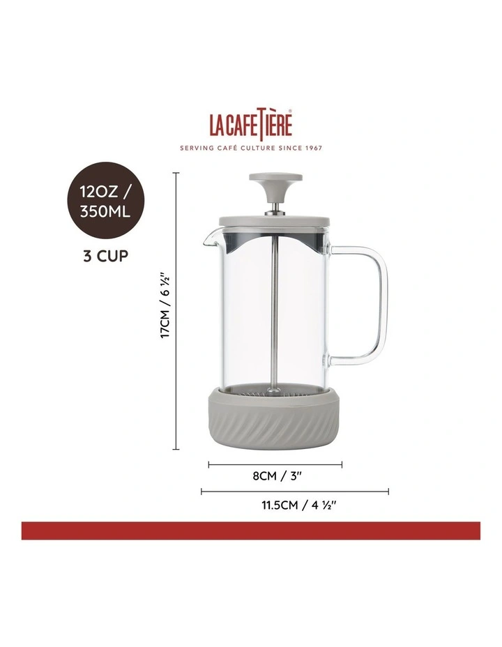 Zero Glass 3 Cups Coffee Maker 350ml in Latte image 4